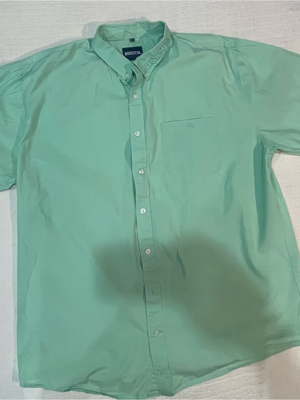 Resistol Men's Button-Down Dress Shirt in Mint Green